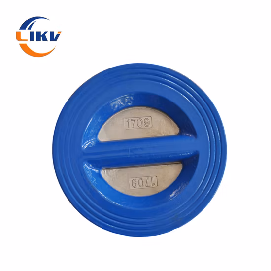 인치 연성이 있는 철 고무 시트 이중 플레이트 웨이퍼 Pornd 스테인레스 스틸 체크 밸브